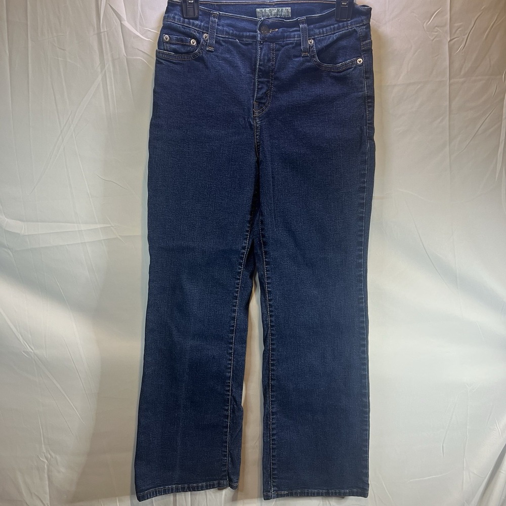 Women's Levi's Jeans 10P  512 Perfectly‎ Slimming BootCut Dark Blue Petite